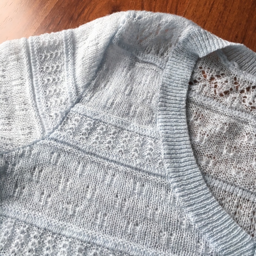 NY & Co Pastel Fine Lace Sweater